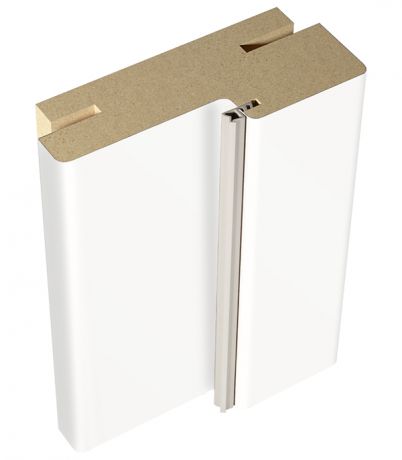 Коробка дверная VellDoris Ольсен экошпон белый эмалит телескопическая 30х74х2100 мм (2,5 шт.)