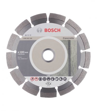 Диск алмазный по бетону Bosch Professional (2608602199) 180x22,2x2 мм мм сегментный сухой рез