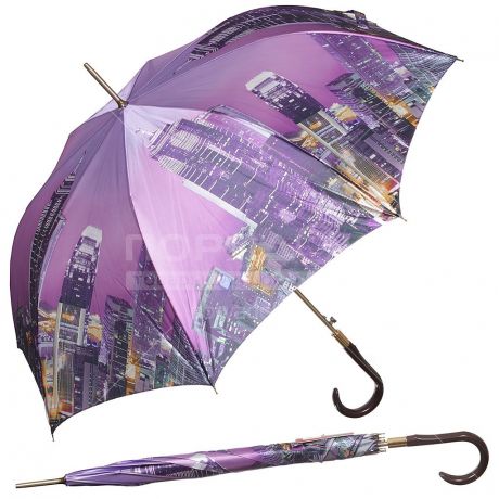 Зонт-трость полуавтомат RainDrops 42825 женский