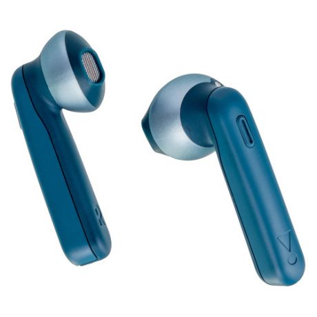 Наушники с микрофоном JBL T220 TWS, Bluetooth, вкладыши, синий [jblt220twsblu]