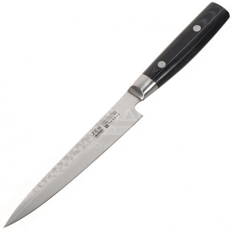 Нож кухонный из дамасской стали Yaxell YA35516 для тонкой нарезки, 15 см