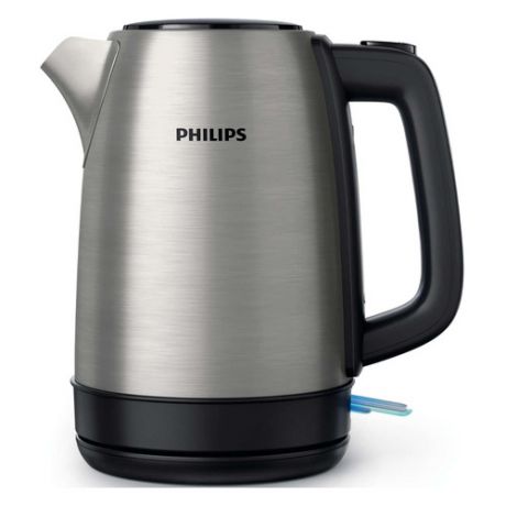 Чайник электрический PHILIPS HD9350/91, 2200Вт, серебристый и черный