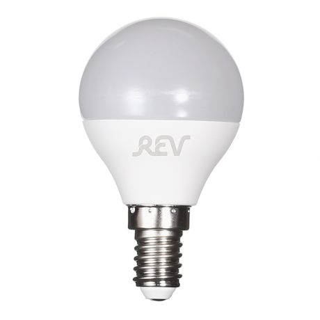 Лампа светодиодная REV 5 Вт E14 шар G45 2700 К теплый свет 230 В матовая