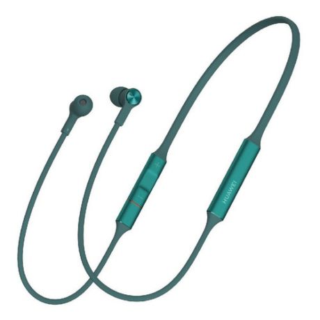 Наушники с микрофоном HUAWEI FreeLace CM70-C, Bluetooth/USB Type-C, вкладыши, зеленый [55031515]