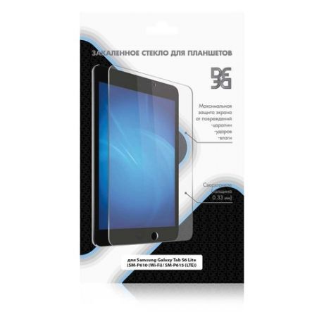 Защитное стекло DF sSteel-75 для Samsung Galaxy Tab S6 Lite, 10.4", глянцевая, 1 шт