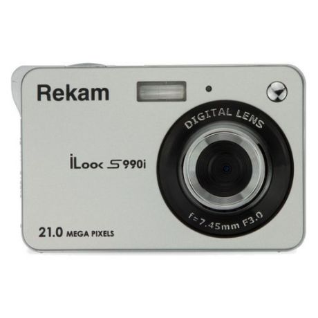 Цифровой фотоаппарат REKAM iLook S990i, серебристый