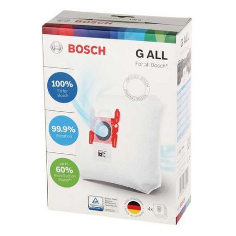 Пылесборники BOSCH BBZ41FGALL, универсальные, 4 шт., для пылесосов Bosch, один микрофильтр