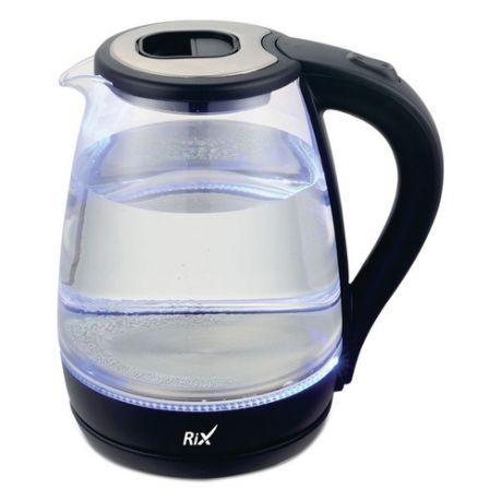 Чайник электрический RIX RKT-1821G, 1500Вт, серебристый и черный