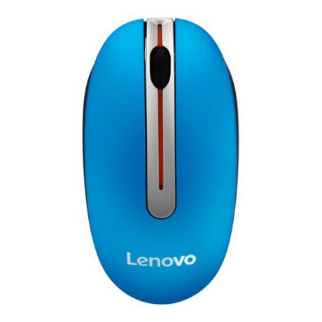 Мышь LENOVO N3903, оптическая, беспроводная, USB, голубой и серебристый [gx30n72249]