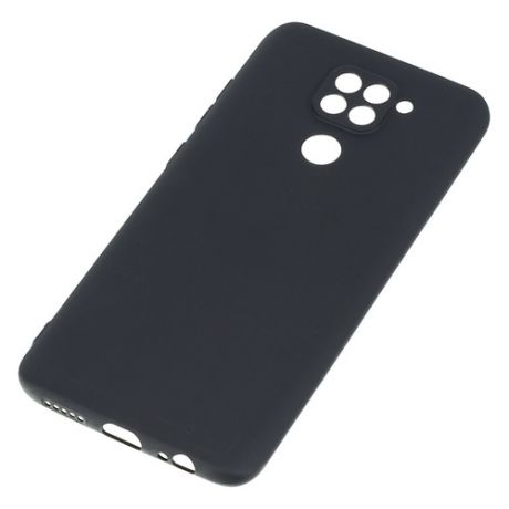 Чехол (клип-кейс) BORASCO Mate, для Xiaomi Redmi Note 9, черный (матовый) [38896]