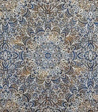 Плитка декор Евро-Керамика Флоренция синяя 9154м 400x270x8 мм