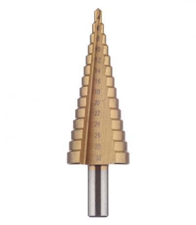 Сверло по металлу ступенчатое Практика (036-483) 4-30 мм Р6М5-TIN