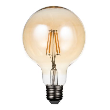 Лампа светодиодная REV VINTAGE 5 Вт E27 филаментная шар G95 2700 К теплый свет 230 В прозрачная
