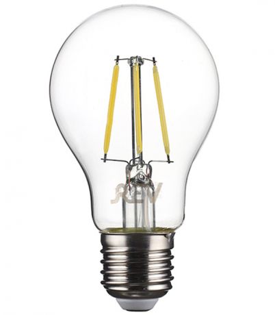 Лампа светодиодная REV 5 Вт E27 филаментная груша A60 4000 К дневной свет 230 В прозрачная
