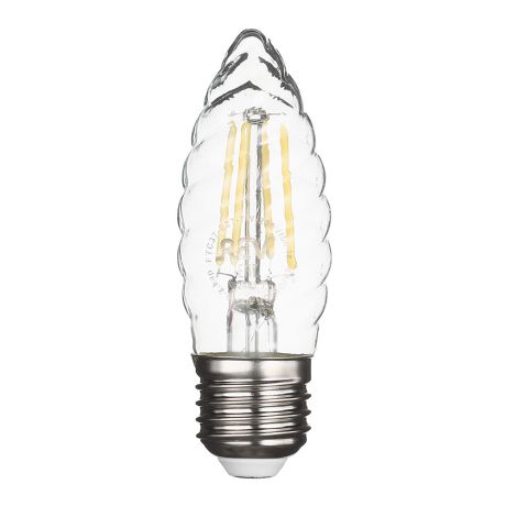 Лампа светодиодная REV 7 Вт E27 филаментная свеча витая TC37 4000 К дневной свет 230 В прозрачная