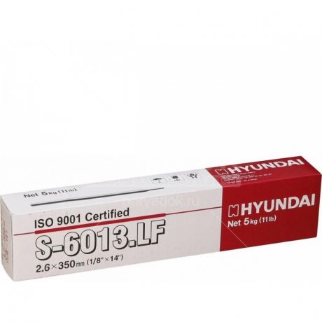 Электроды Hyundai Profi S-6013.LF 2.6 мм, 5 кг