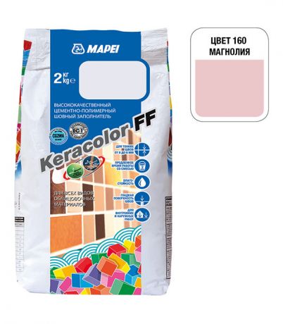 Затирка Mapei Keracolor FF 160 магнолия 2 кг