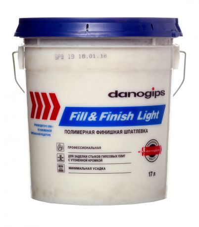 Шпатлевка Danogips Fill&Finish Light универсальная облегченная 17 л