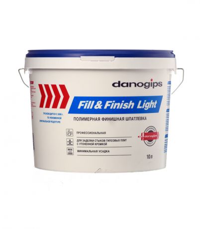 Шпатлевка Danogips Fill&Finish Light универсальная облегченная 10 л