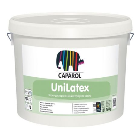Краска водно-дисперсионная Caparol Unilatex влагостойкая белая база 1 10 л