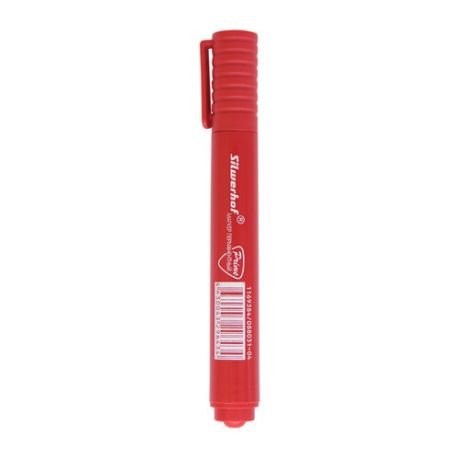 Упаковка перманентных маркеров SILWERHOF Prime, пулевидный пишущий наконечник, красный 12 шт./кор.