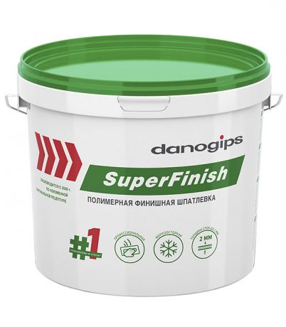 Шпатлевка Danogips SuperFinish универсальная 15 л/24 кг