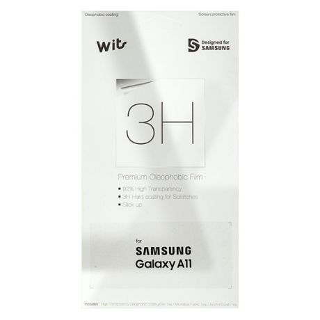 Защитная пленка для экрана SAMSUNG Wits для Samsung Galaxy A11, прозрачная, 1 шт [gp-tfa115wsatr]