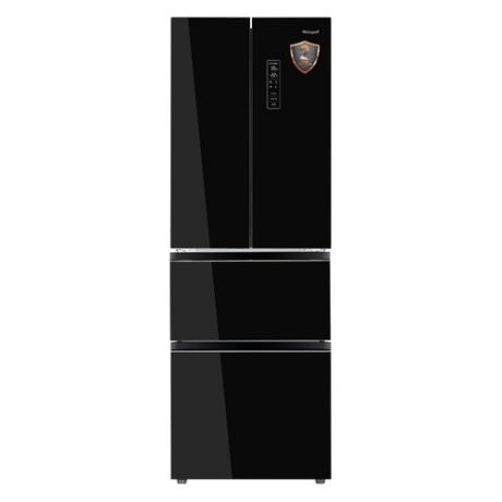 Холодильник WEISSGAUFF WFD 486 NFB, двухкамерный, черный