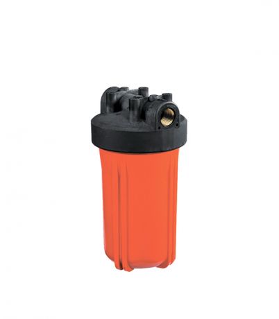 Корпус фильтра Гидротек для горячей воды 10BB 1 ВР(г) х 1 ВР(г) оранжевый