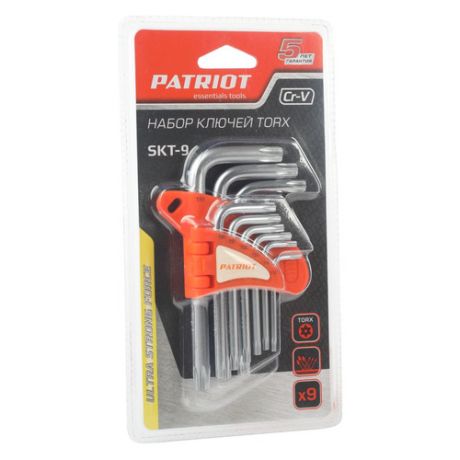 Набор инструментов PATRIOT SKТ-9, 9 предметов [350002004]
