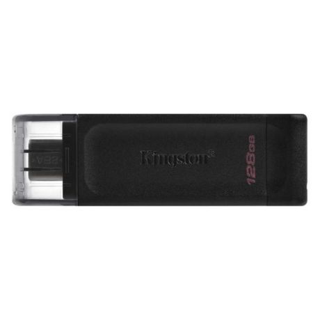 Флешка USB (Type-C) KINGSTON DataTraveler 70 DT70/128GB 128ГБ, USB3.0, черный
