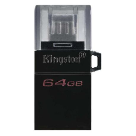 Флешка USB KINGSTON DataTraveler microDuo 3 G2 64ГБ, USB3.0, черный [dtduo3g2/64gb]