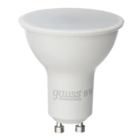 Лампа светодиодная Gauss 9 Вт GU10 рефлектор MR16 4100 К дневной свет 180-240 В
