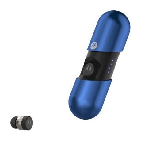 Наушники с микрофоном MOTOROLA Vervebuds 400, Bluetooth, вкладыши, синий [sh031rb]