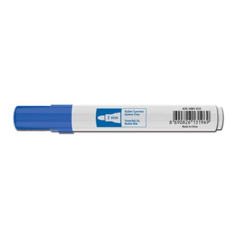 Упаковка маркеров для досок ADEL 2 мм, круглый пишущий наконечник, синий [420-1881-010]