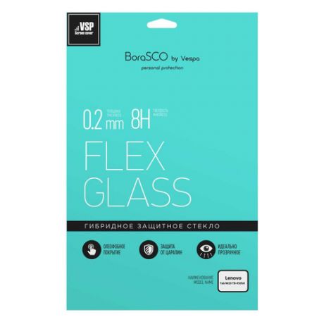 Защитное стекло BORASCO Hybrid Glass для Lenovo Tab M10 TB-X505X, 10.1", 234 х 162 мм, 1 шт [39254]