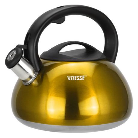 Металлический чайник VITESSE VS-1121, 3л, желтый