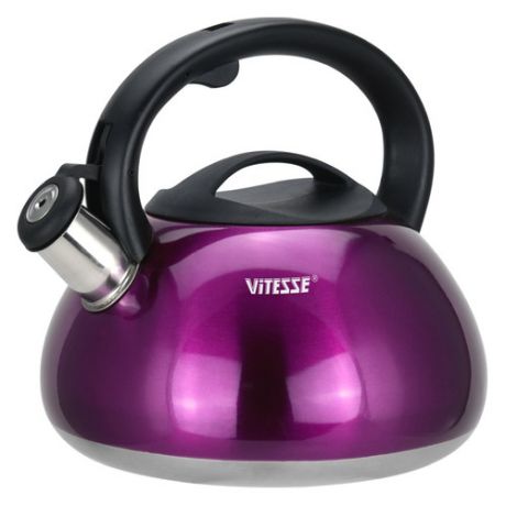 Металлический чайник VITESSE VS-1121, 3л, фиолетовый
