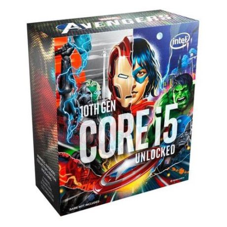 Процессор INTEL Core i5 10600K Marvel`s Avengers Collector`s Edition, LGA 1200, BOX (без кулера) [bx8070110600ka s rh6r]