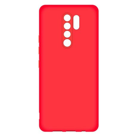 Чехол (клип-кейс) BORASCO Microfiber case, для Xiaomi Redmi 9, красный [39070]