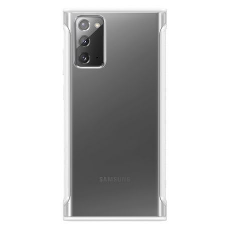 Чехол (клип-кейс) SAMSUNG Clear Protective Cover, для Samsung Galaxy Note 20, белый [ef-gn980cwegru]