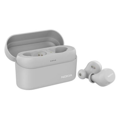 Наушники с микрофоном NOKIA True Wireless Earbuds BH-605, Bluetooth, вкладыши, серый [8p00000094]