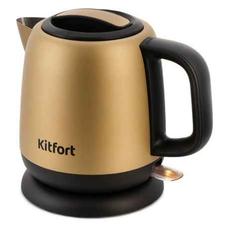 Чайник электрический KITFORT KT-6111, 1630Вт, золотистый и черный