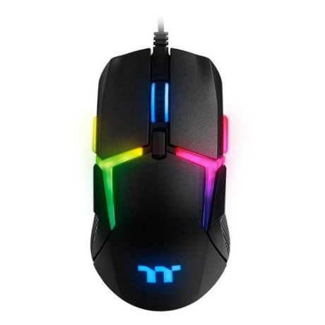 Мышь THERMALTAKE Level 20, игровая, оптическая, проводная, USB, черный [gmo-lvt-wdoobk-01]