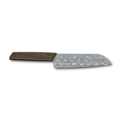 Нож кухонный Victorinox Swiss Modern Santoku Damast (6.9050.17J20) стальной сантоку лезв.170мм пряма