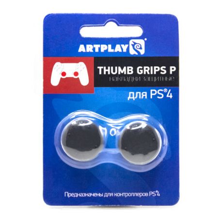 Накладки для кнопок контроллера ARTPLAYS Thumb Grips 14mm, для PlayStation 4, черный