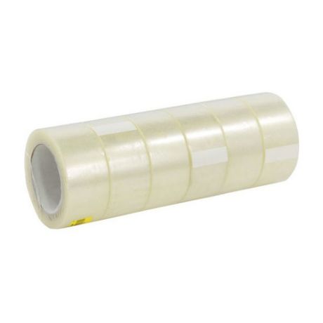 Упаковка клейкой ленты SILWERHOF 970005-02, упаковочная, прозрачный, 48мм, 66м, 43мкм, полипропилен 6 шт./кор.