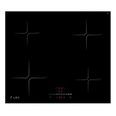 Индукционная варочная панель LEX EVI 640-2 BL, индукционная, независимая, черный