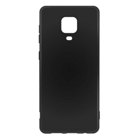 Чехол (клип-кейс) BORASCO для Xiaomi Redmi Note 9S/9 Pro, черный (матовый) [38854]