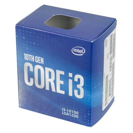 Процессор INTEL Core i3 10100, LGA 1200, BOX [bx8070110100 s rh3n]